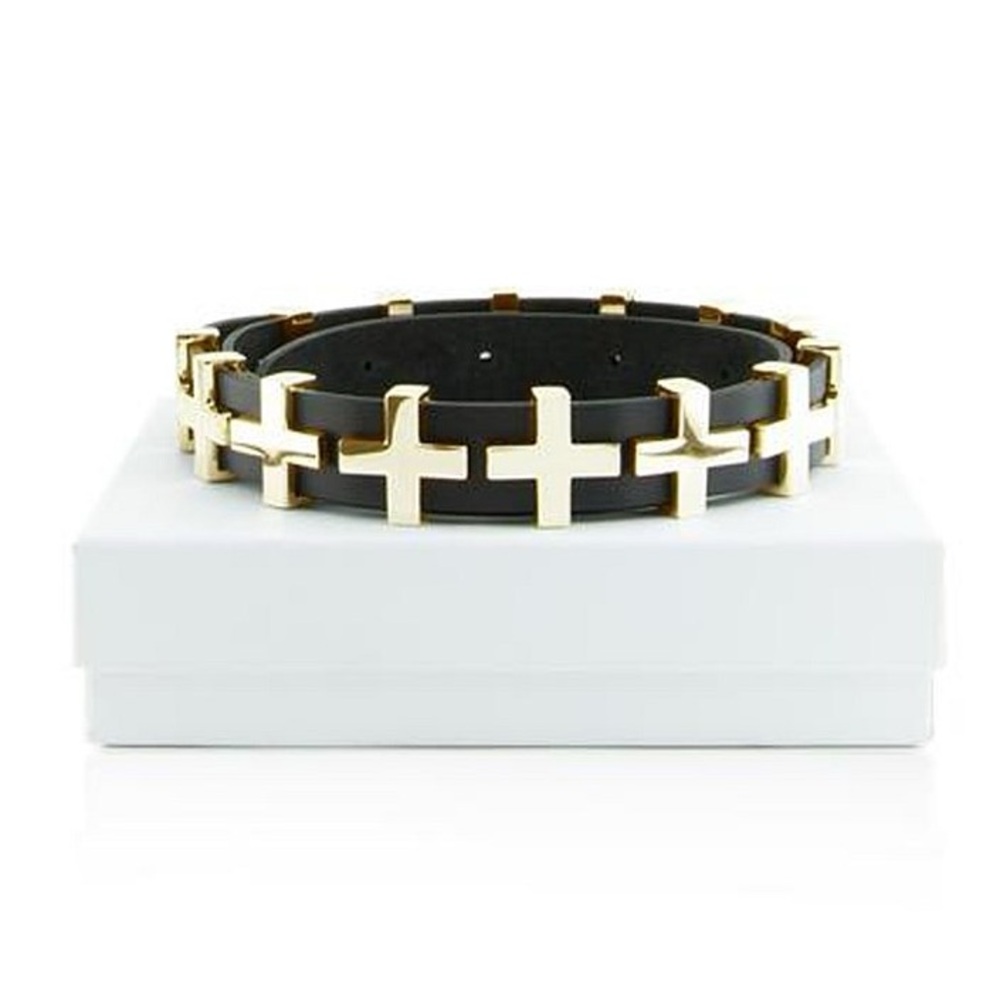 Dylan Kain Statement Belt in Blk/SLVR